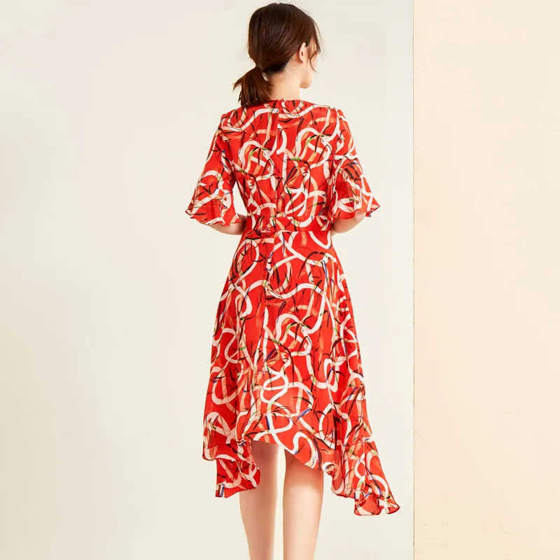 chiffon ladies dress