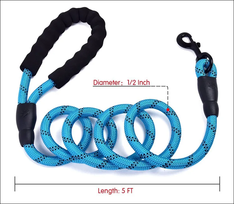 Dog Leash Plastic Rope Clamp For Medium Large Dogs - Buy Rope Dog Leash 