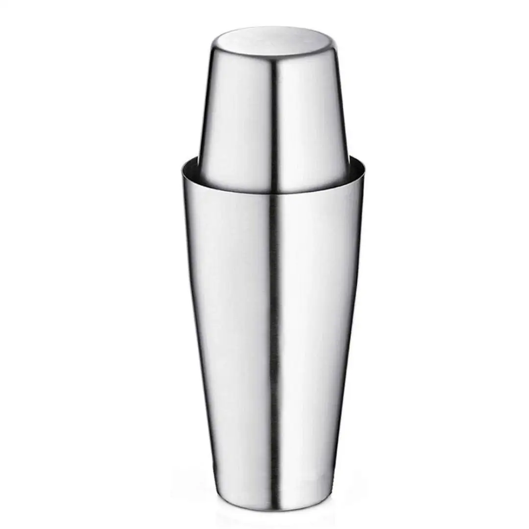 3 Piece BAR WEIGHTED COCKTAIL SHAKER Stainless Boston Mixing Tin /& Jigger Set