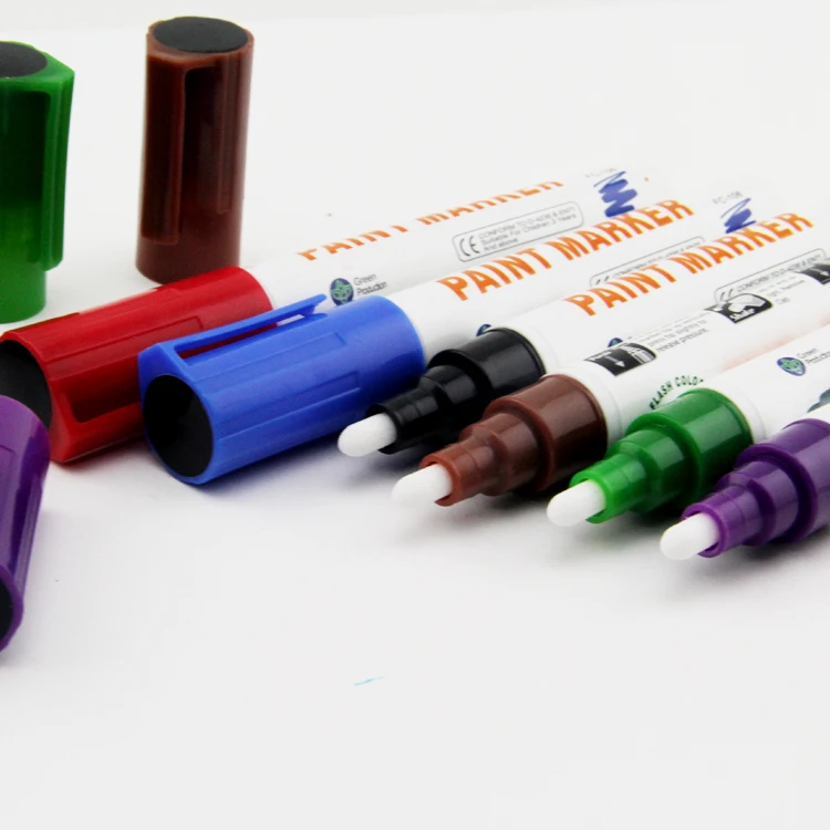 12 Colors Waterproof Rubber Permanent Paint Marker Pen Car Tyre Tread