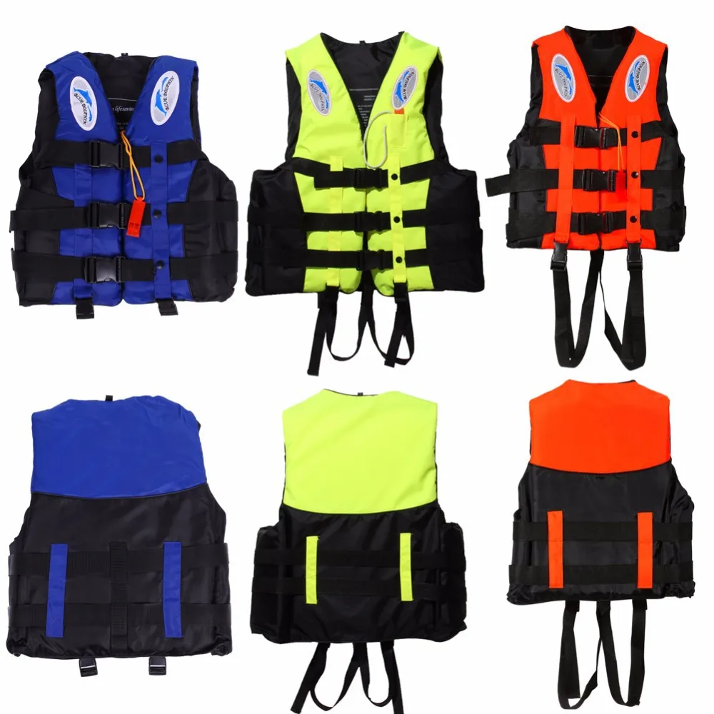 6 Sizes Drifting Surfing Professional Life Jacket Swimwear Polyester