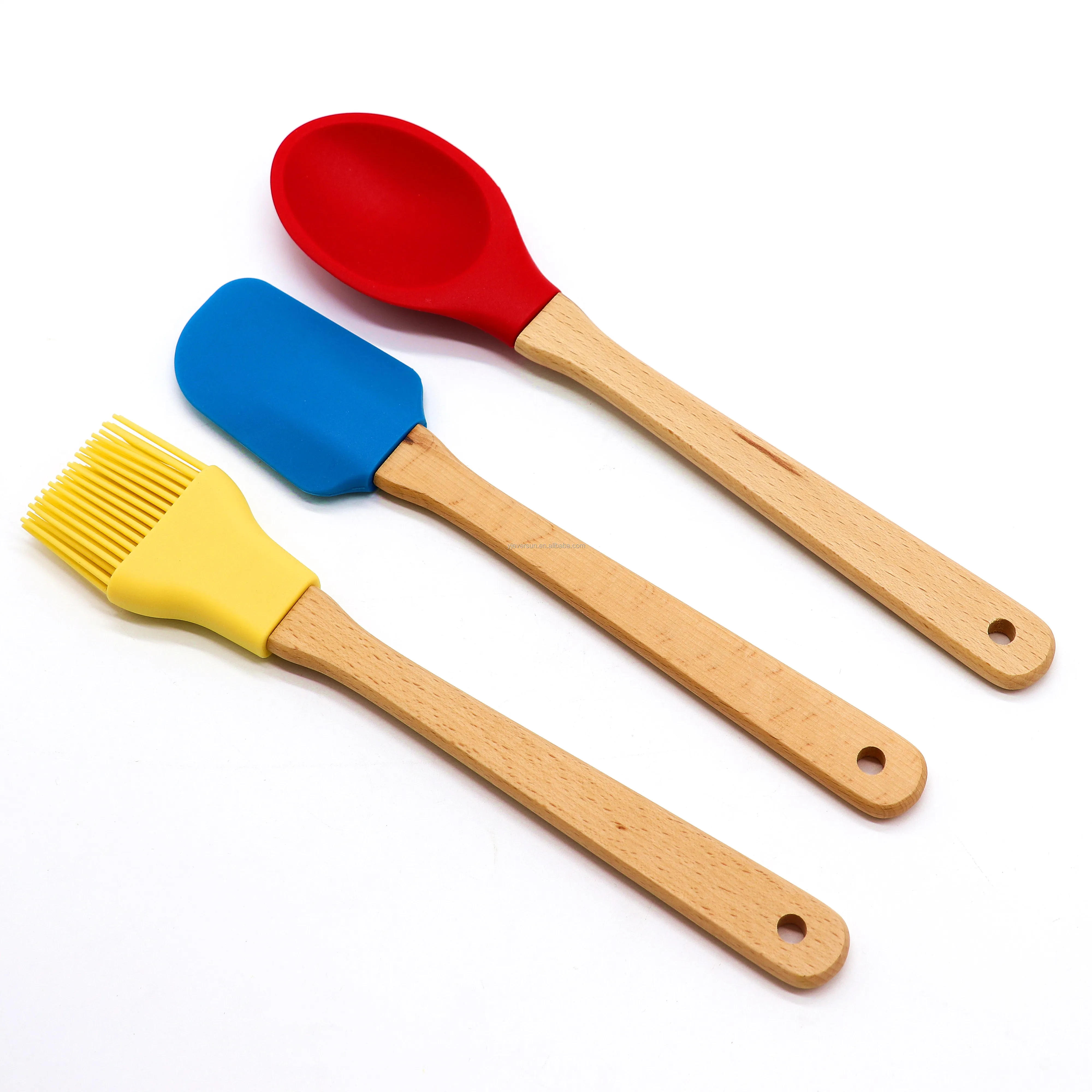 wooden silicone spatula