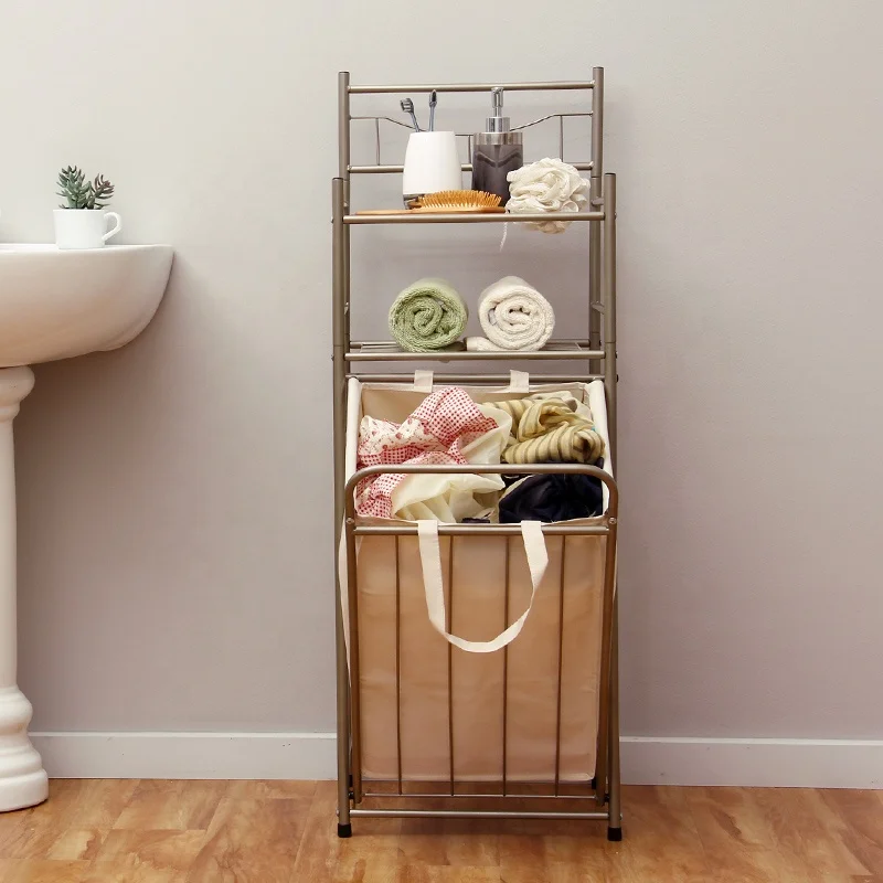 Rolling Laundry Hamper Sorter Laundry Trolley With Storage Rack Buy