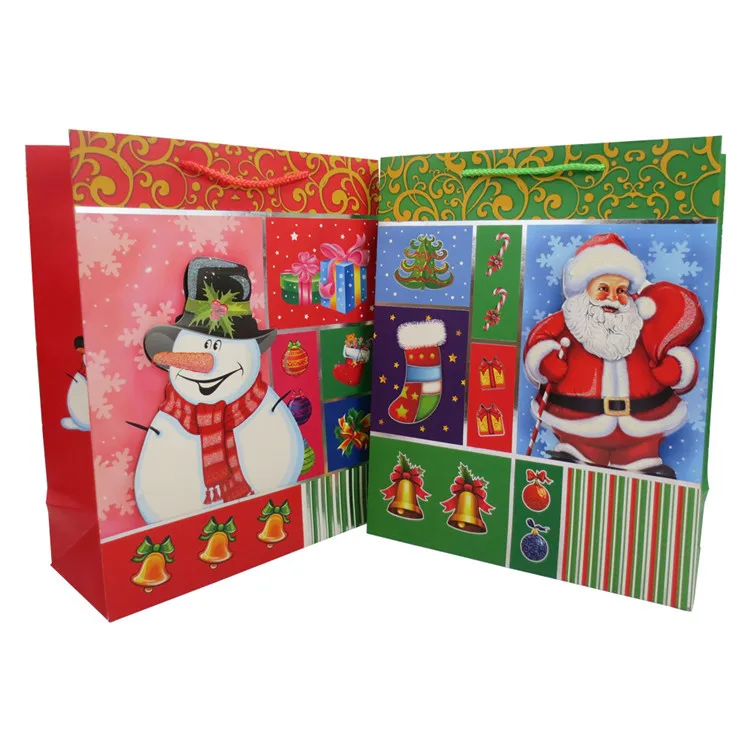 Different types bag paper recycled paper bag with handle gift packing