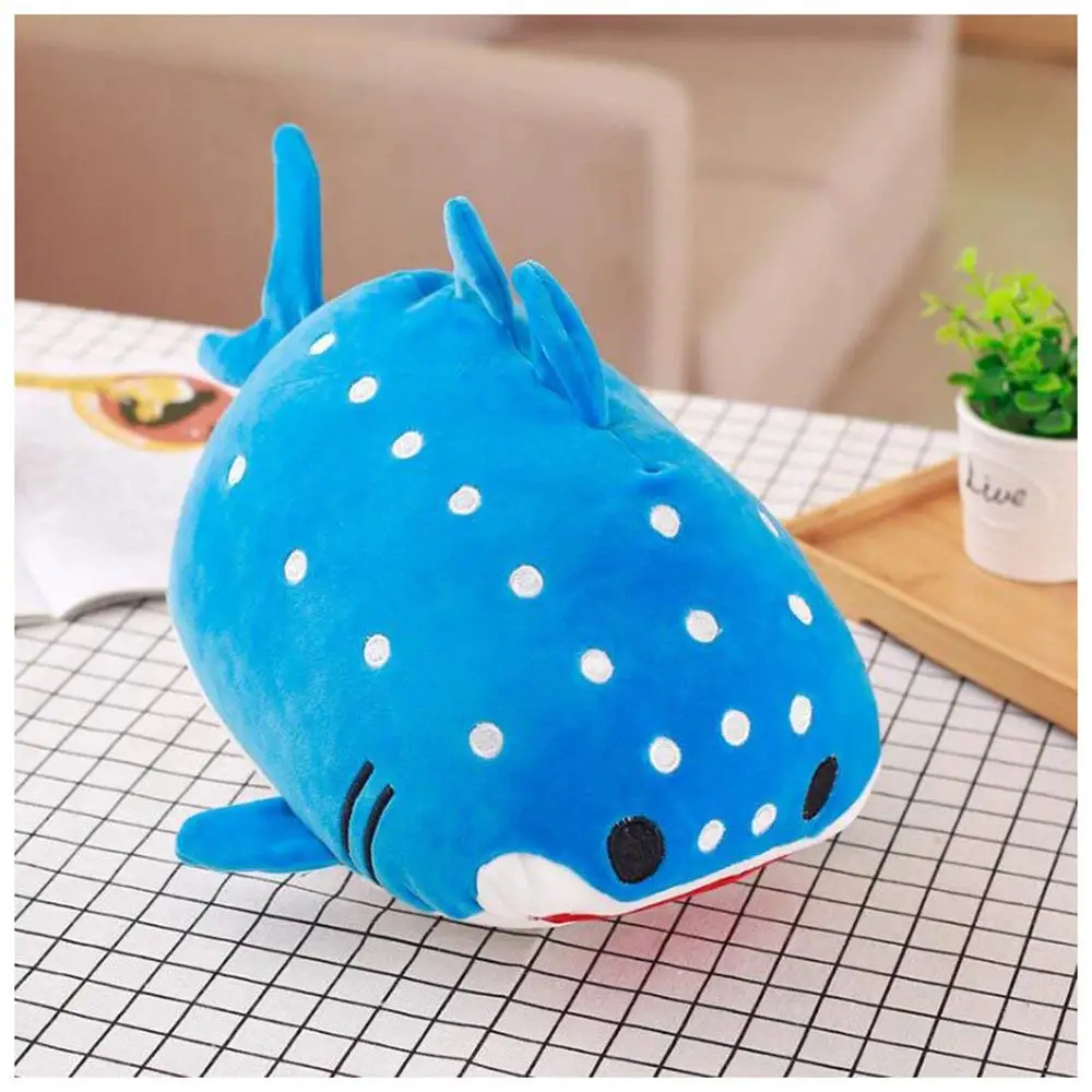 blue stuffed whale