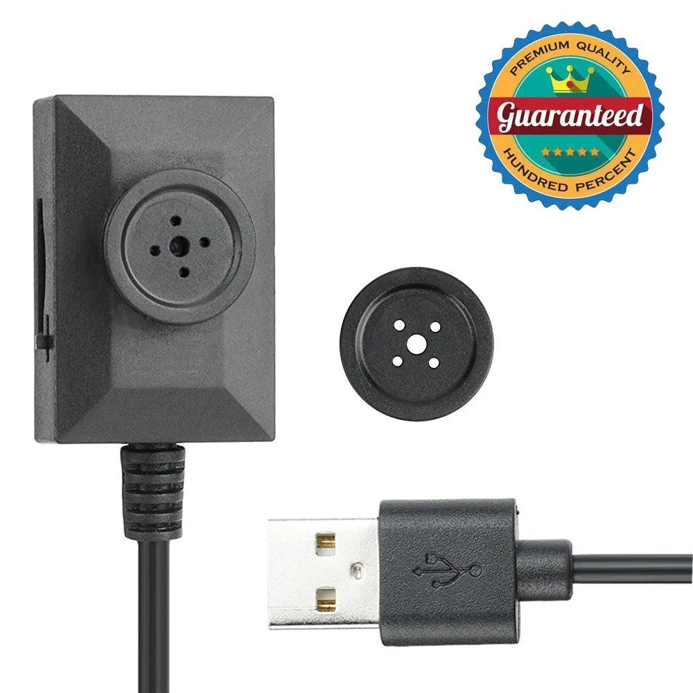 Mini Portable Hidden Camera Button Dv Camcorder With 7 Audio Video Loop