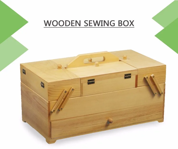 goki wooden sewing box