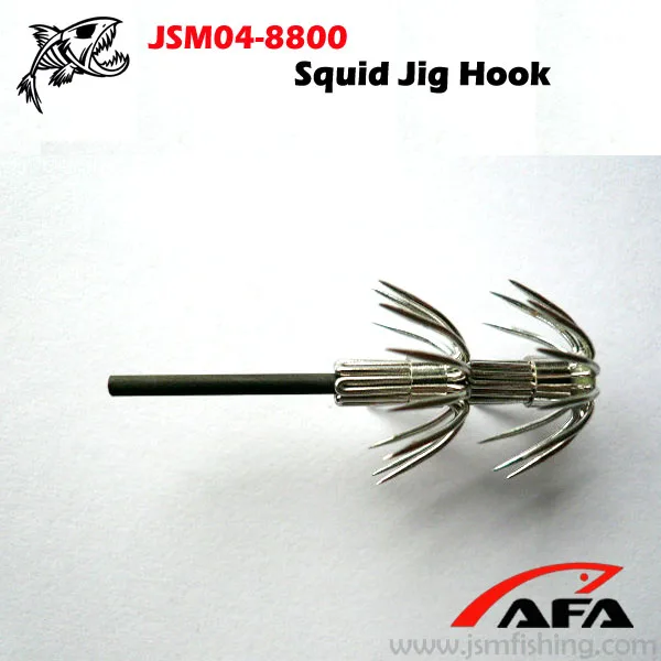 Stainless Steel 3.5 Inches Squid Jig Hooks Shaft For Fishing Jsm048800