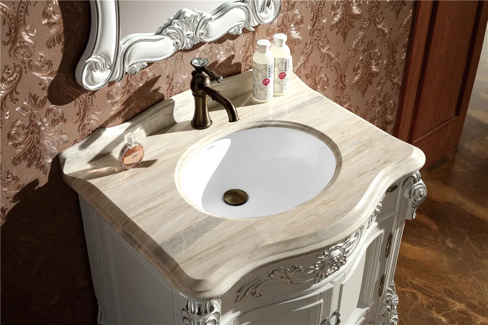 Natural Oak Bathroom Vanity 30 Inch