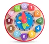 FQ brand Wooden Toy Digital Geometry Clock Children's Educational Toy Building Blocks