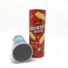 Biodegradable Kraft Paper Food Grade Lining Round Paper Packaging Box for Chips
