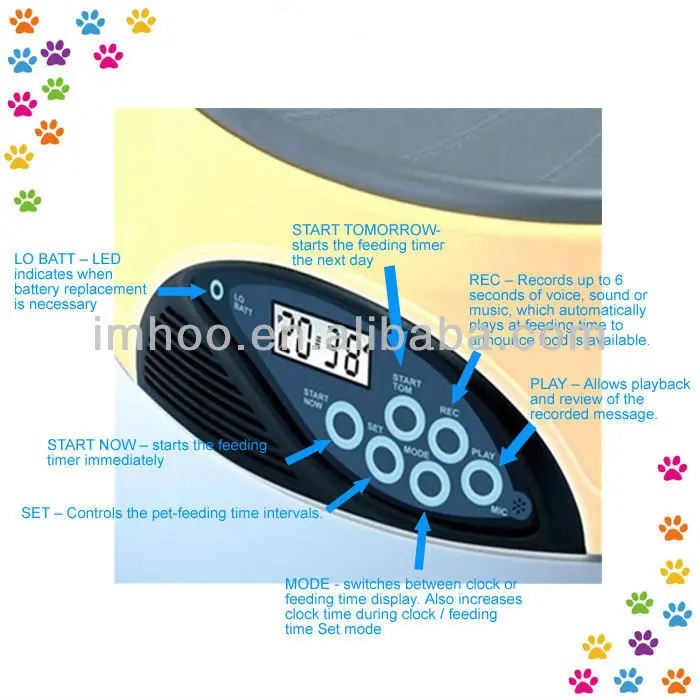 Auto Deer Feeder 4 Meal Lcd Dog Food Automatic Pet Feeder Buy