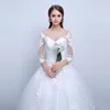 Wholesale bride dress top quality Bride's new 2019 floor-length big flower lace wedding dress