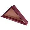 New Design Wood Elegant Flag Display Box Custom Shaped Handmade Triangle Shaped Flag Display Case
