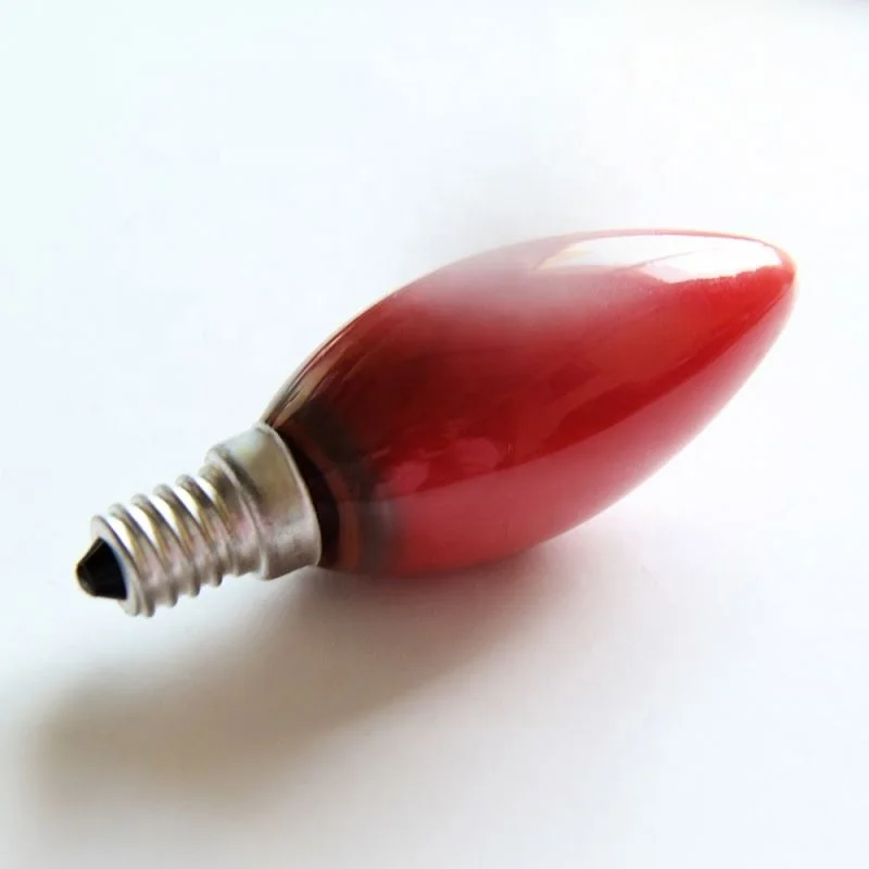 C35 E14 25w 40w 60w Red color edison style glass antique incandescent bulb
