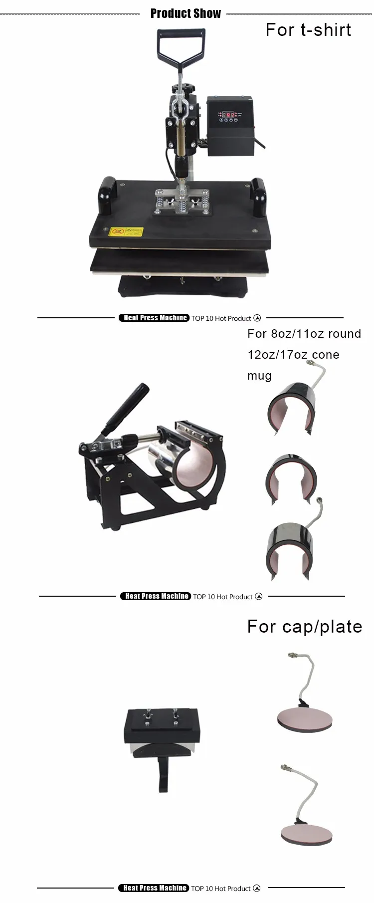 5 In 1 Vevor Heat Press Parts Buy Heat Press,Swing Away,Tshirt Press Product on