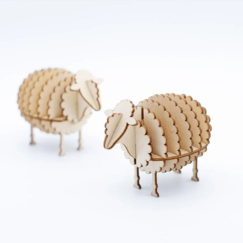wooden sheep puzzle