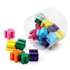 various colorful puzzles irregular kids eraser barrel promotion gift