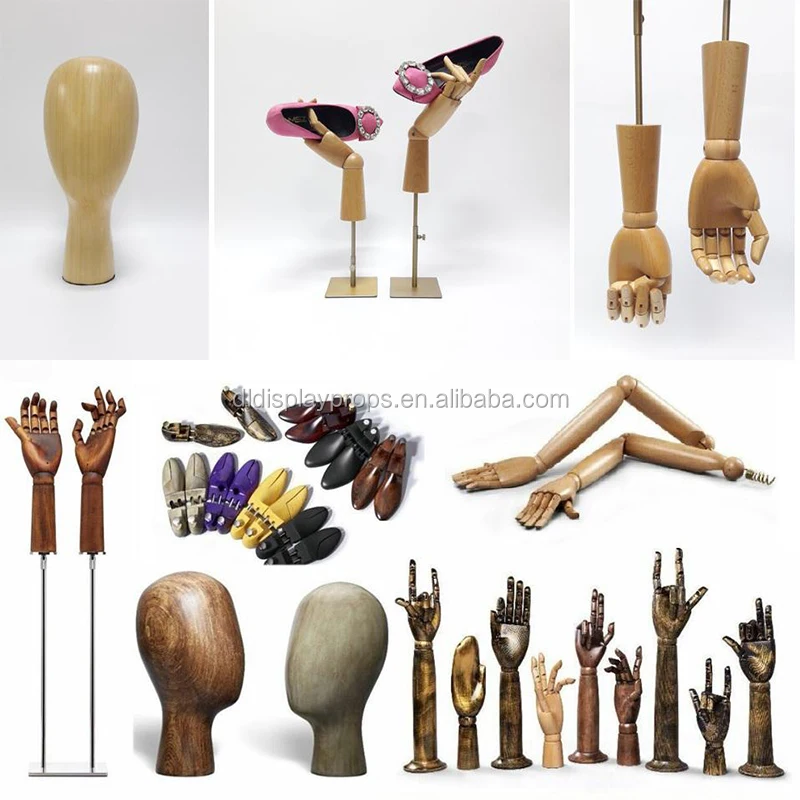 Fashion Dls72 Beech Wood Mannequin Arms,jewelry Display Hand With Metal 