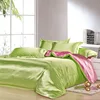 Soft Touch Bright Green Reversible Bedding Set Duvet Cover Bed Line