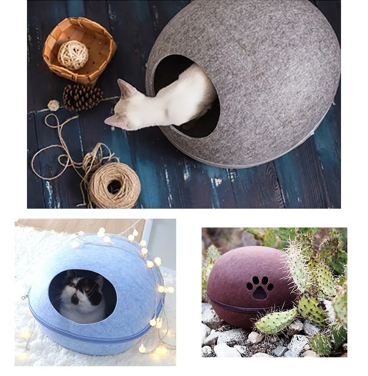High Quality Ecofriendly Handmade Organic Wool Nepal Cat Cave Buy Cat