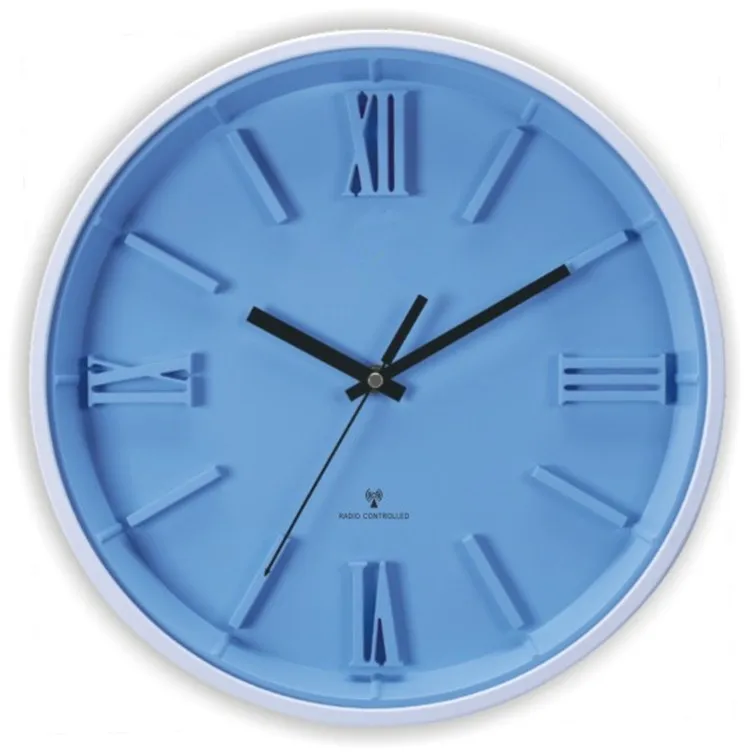 Plastic Radio Controlled Wall Mounted Clock Silent 3d Rc Wall Clock