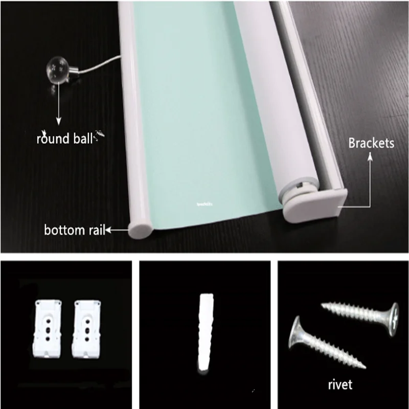 Window Shade Spring Roller Blind Kits Component And Accessory Bottom
