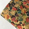 high quality new colorful printed Natural cork leather Fabric patterned with candy