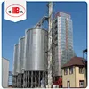 Drying silo system for bulk storage steel silos with flat bottom,hopper bottom