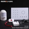 New Touch Keypad Patrol Hawk Alarm System, iPhone/Android APP Control GSM Alarms PH-G2