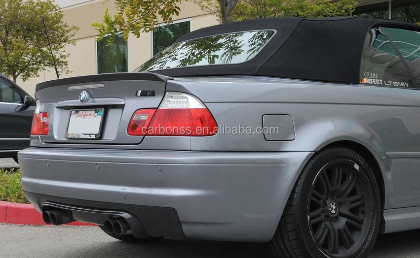 Para bmw 3er e46 m3 tuning carbon charol difusor trasero LIP alerón boca cerrada