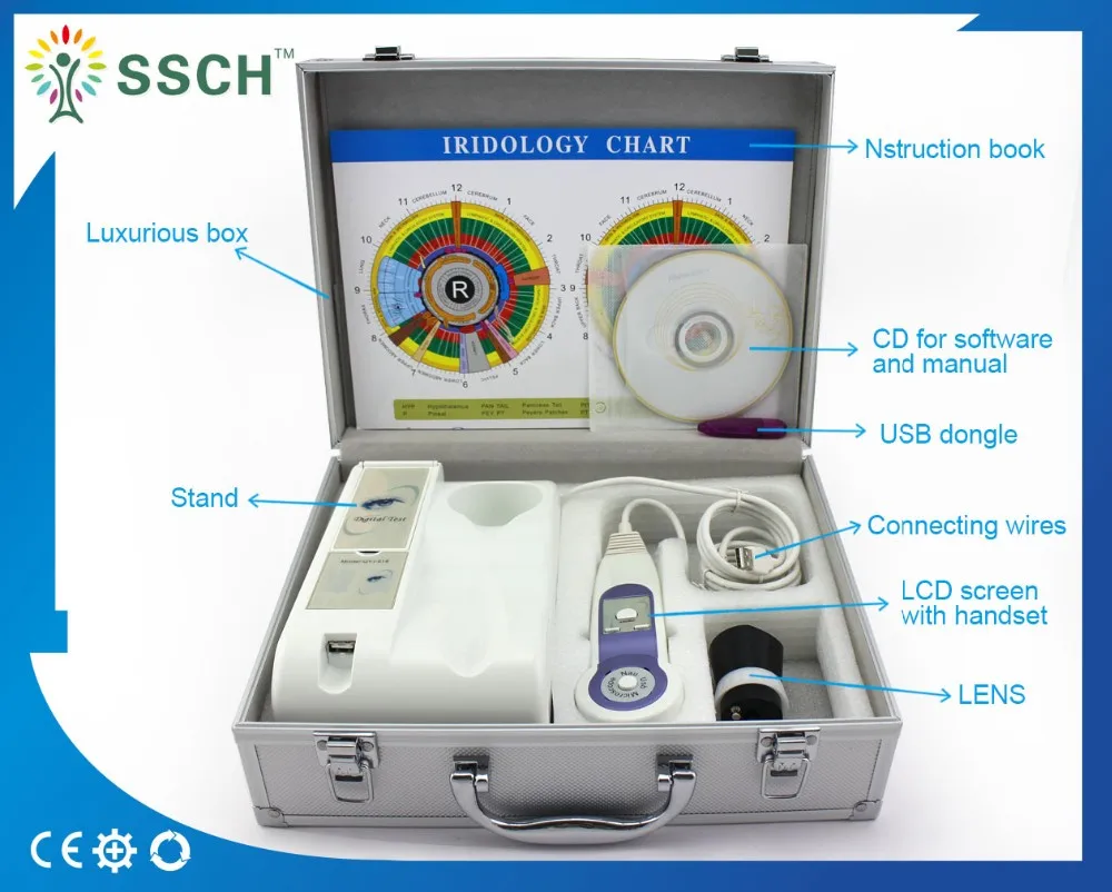 Best Quality Iriscope Iridology Camera Iris Analyzer Iris Diagnosis