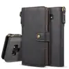 Factory Cowhide Grain Leather Hand Strap flip wallet case For Samsung Galaxy note 9