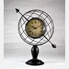 Metal globe shape clock