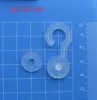 transparent plastic small hook with button for packaging bag