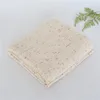 Soft Beige Posing Beanbag Blanket Dots Knit Newborn Backdrop Speckled Background Textured Jersey Stretch Layer Baby Photo Props