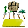 Garden Tools Set11 Piece Ergonomic Garden Tote and High Density Comfort Knee Pads with gloves