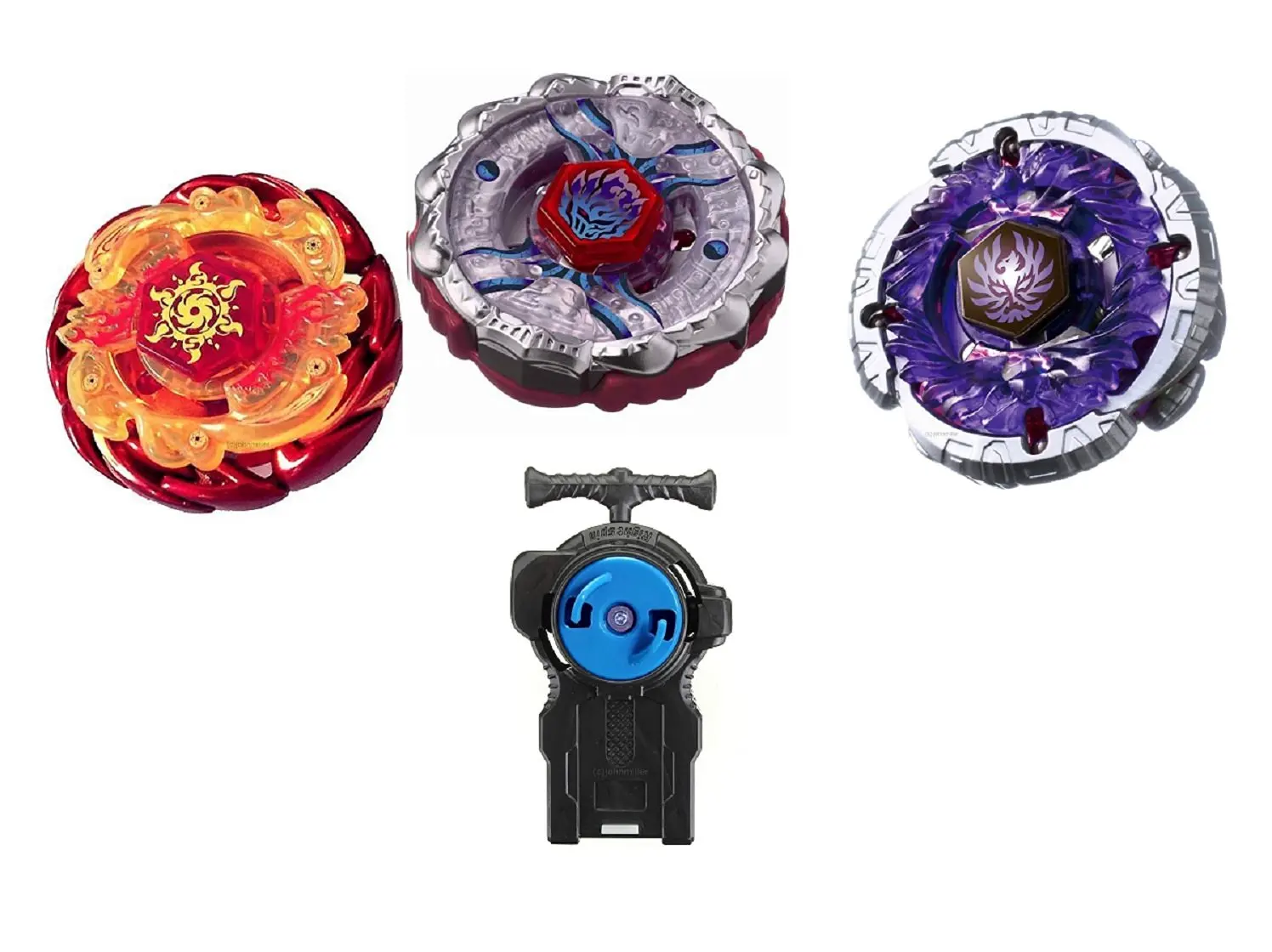 left and right spinning beyblades