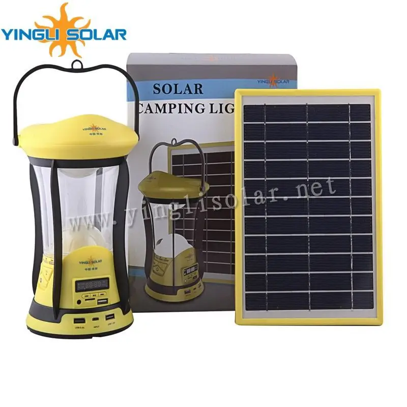 solar powered camping lantern and cell phone charger