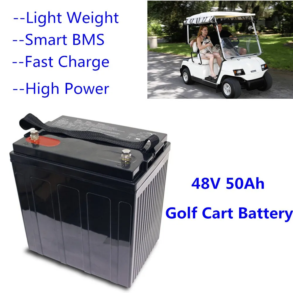 Best Price Rechargeable Lithium Liion Li Ion Lifepo4 50ah Golf Cart
