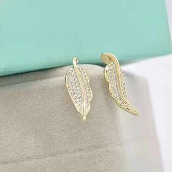 Fashion Design Gold Leaf Jewelry Earring Small View Fashion Design Gold Leaf Jewelry Earring Small