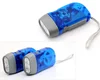 2019 wholesale OEM 3 Led Emergency Camping With Spontaneous Electric Torch,Mini Hand Pressure Power Led Dynamo Flashlight