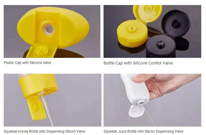 Food Grade Flow Control Silicone One Way Valve For Squeeze Dispensing