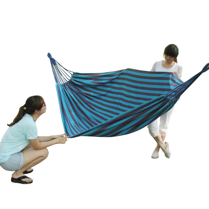 New Parachute Portable Canvas Fabric Travel Camping Hammock Child Crochet Aerial Hammock