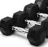 Factory of 5kg hex pro style rubber dumbbell wholesale