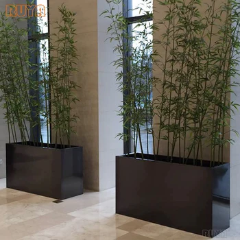 Fibergl Flower Garden Planter Box Square Pots Outdoor Factory Fibergl Flower Garden Planter Box