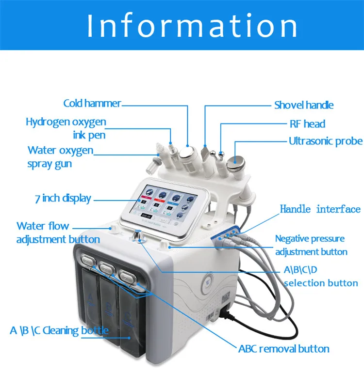 New Innovative Products 2019 Professional Hydro Dermabrasion Facial / Diamond Hydra Microdermabrasion Machine