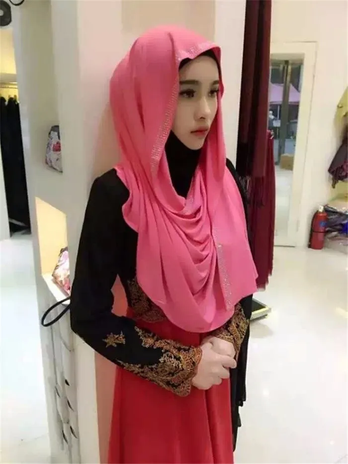 Hot Sale Muslim Hijab Fashion Scarf Malaysia  Arab Jibab 