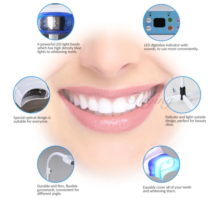 Dental Led White Light Teeth Whitening Machine Tooth Gel ...