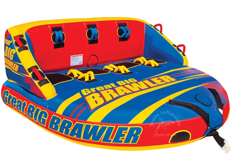 K80 Pvc Inflatable Four Seaters Towable Inflatable Water Tube